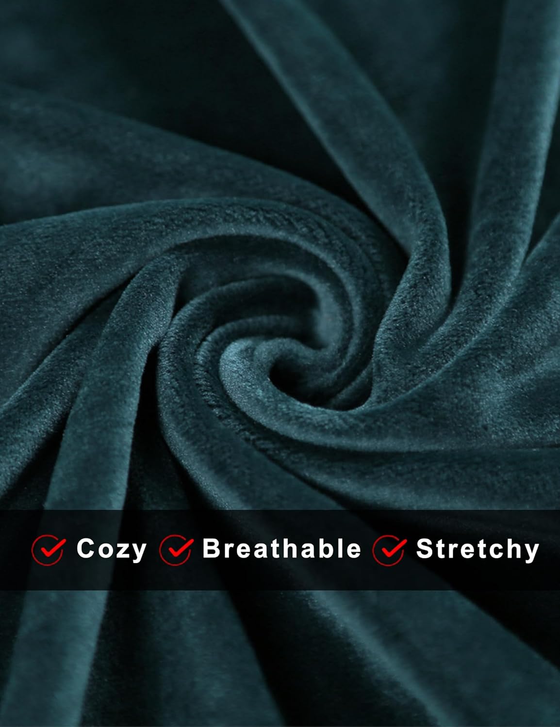 COZZIPLUS Women Velour Sweatsuits Sets Lounge Set 2 Piece Sweatsuit Crew Neck Sweatshirt and Sweatpant Velvet Jogging Suit - Image 6