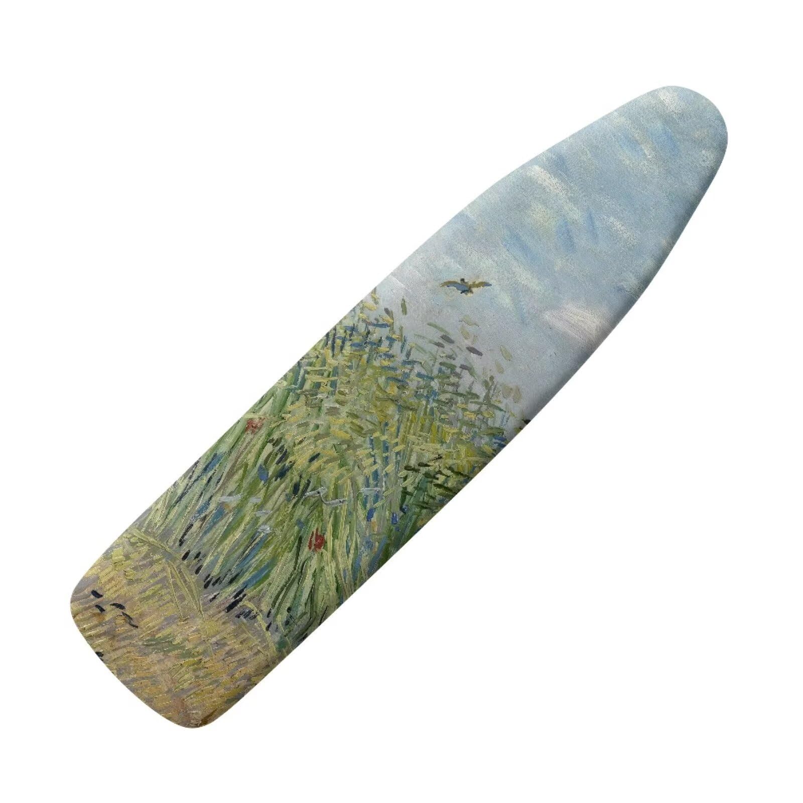 Drnuikhe Rural Fields Print Ironing Board Cover Nylon Buckle Fastening Easy to Install Iron Decor Covers Standard with Elastic Edge Scorch Resistant Protective Lid for Iron Board