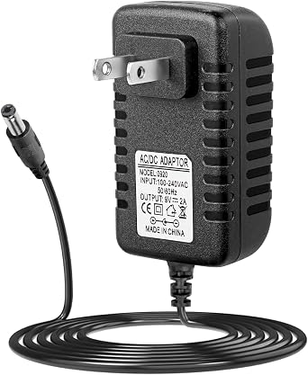 MAD OWL AC DC Power Supply Adapter, 9V 2A Guitar Pedal Piano Keyboard Charger,5.5 x 2.1mm Center Negative Connector, 110V Input