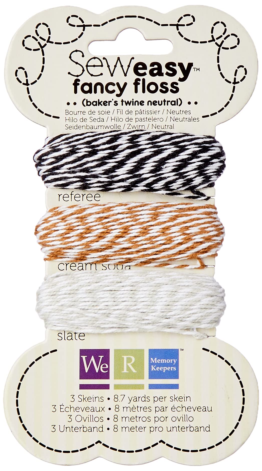 Fancy Floss We R Memory Keepers pastelero Neutrals material costura scrapbooking manualidades