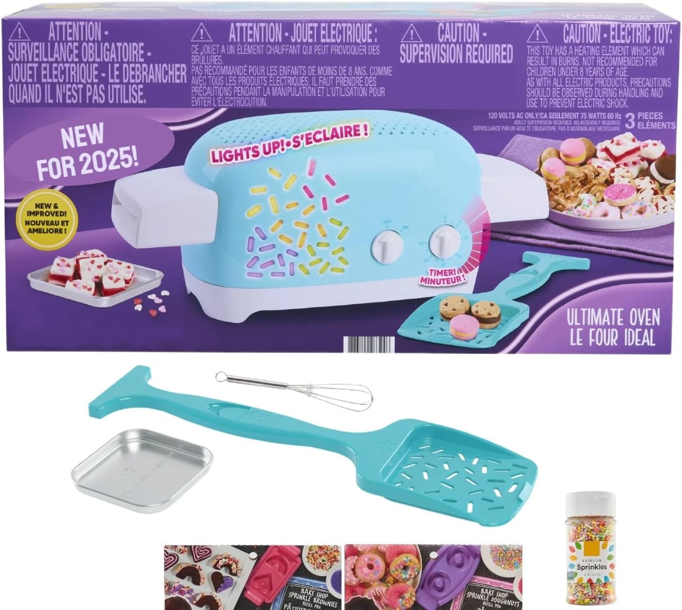 Ultimate Oven Baking Bundle (Oven + Donut and Brownie Mixes + Rainbow Sprinkles)