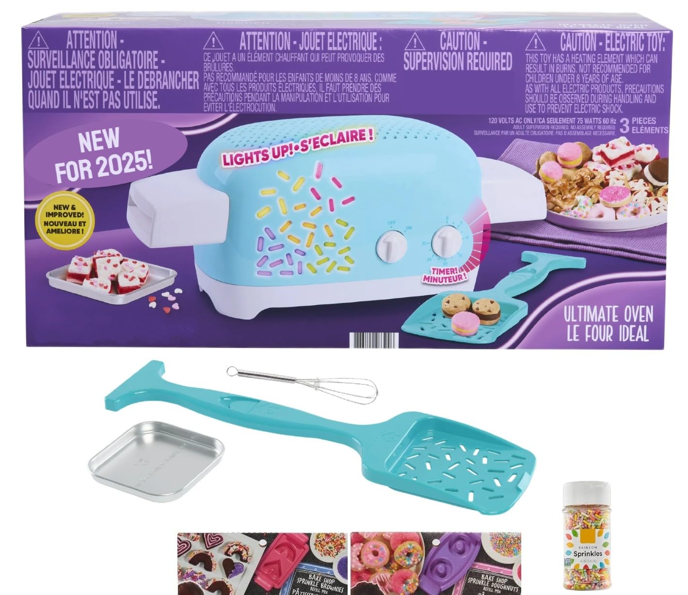 Ultimate Oven Baking Bundle (Oven + Donut and Brownie Mixes + Rainbow Sprinkles)