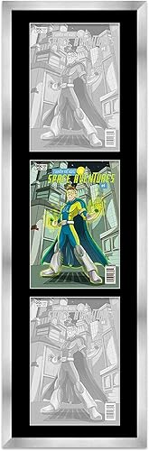 Miniatura 99 de Marco de cómic negro mate Para cómics publicados entre 1986 y el día actual (marco de madera maciza de cómic de la Edad Dorada), hecho