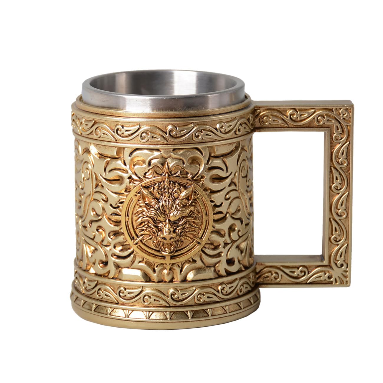 HAUCOZE Chope à Bière Tankard Gobelet à Boire pour Oktoberfest Café 450ml