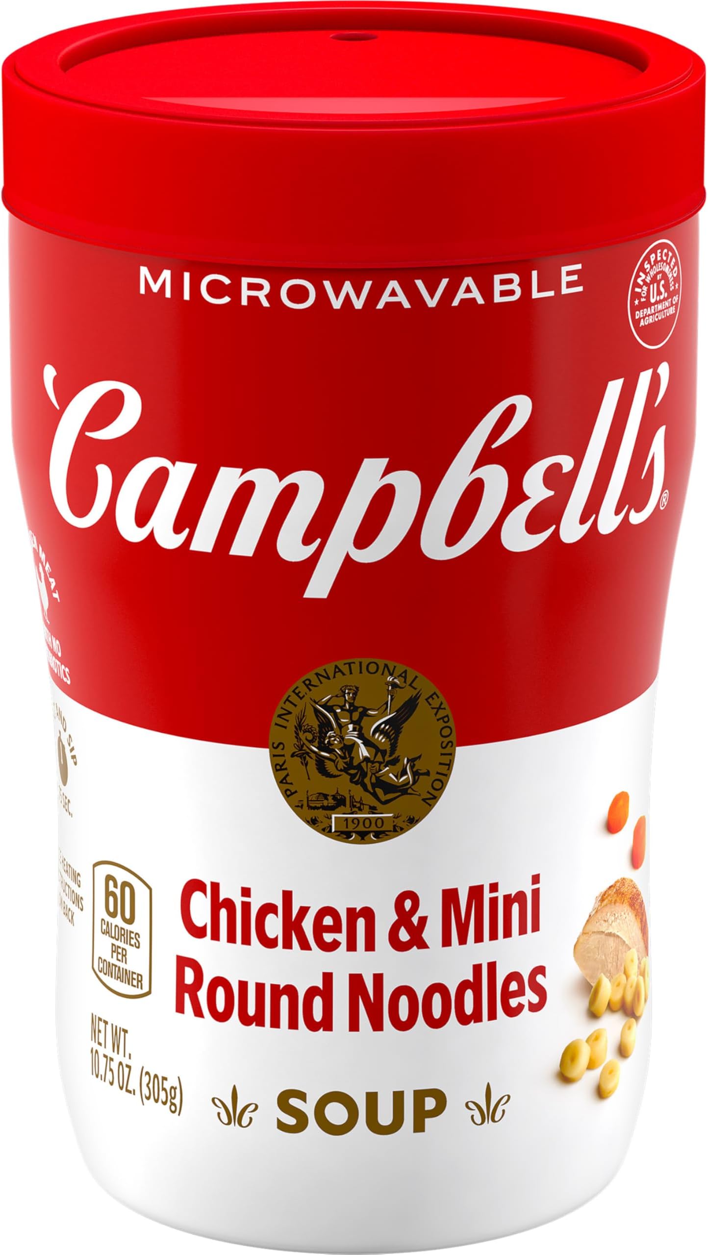 Campbell's Chicken & Mini Round Noodles Sipping Soup, 10.75 Oz