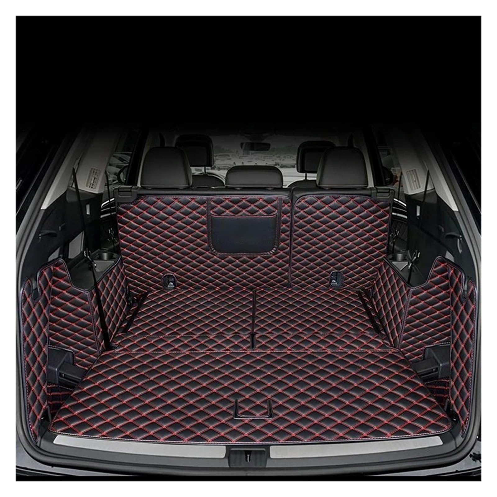 Kofferraumwanne Für Geely Für Okavango L Für Haoyue L 2024 Auto Stamm Matten Cargo-Liner Innen PU Leder Schutzfrachtmatte(8)