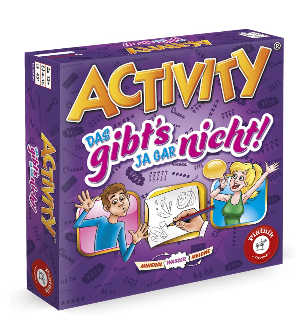 Piatnik 6692 6692-Activity-Das gibt´s ja gar Nicht | The Imaginative Edition for Parties and Game Evenings | Pantomime, Drawing, Explaining Are Needed | 660 New Terms | Up to 16 Players Possible