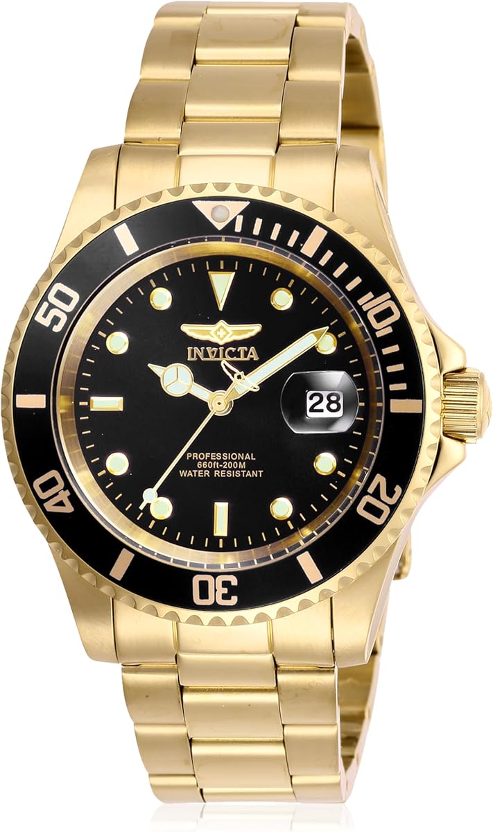 Reloj Invicta Pro Diver de cuarzo para hombre con correa de acero inoxidable