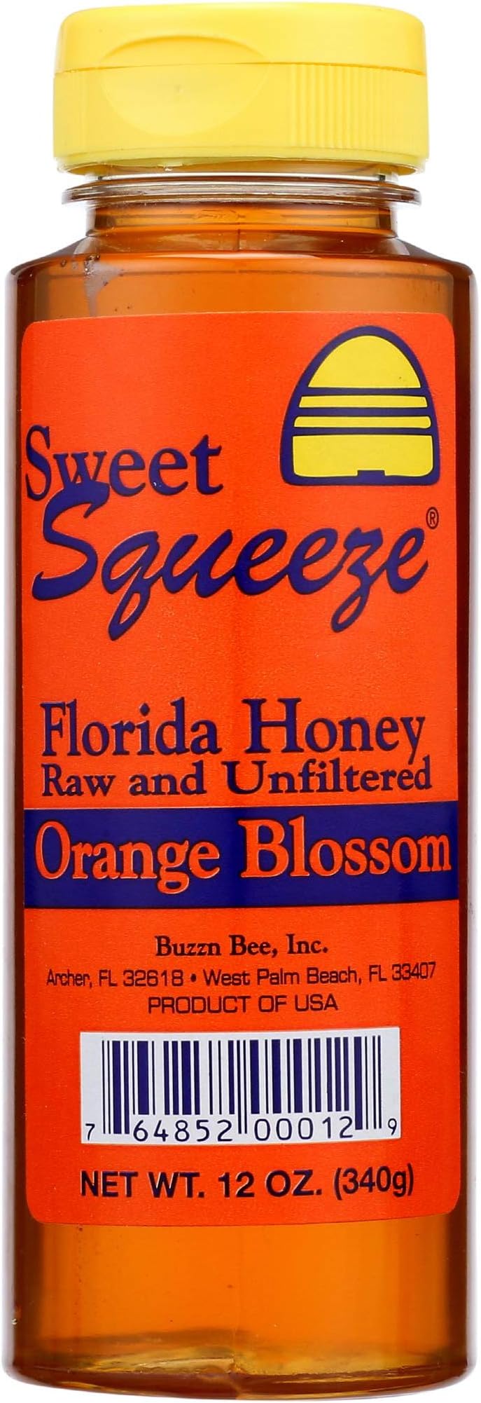 Buzzn Bee Raw Florida Honey - Unpasteurized and Unfiltered (Orange Blossom, 75 Pound)