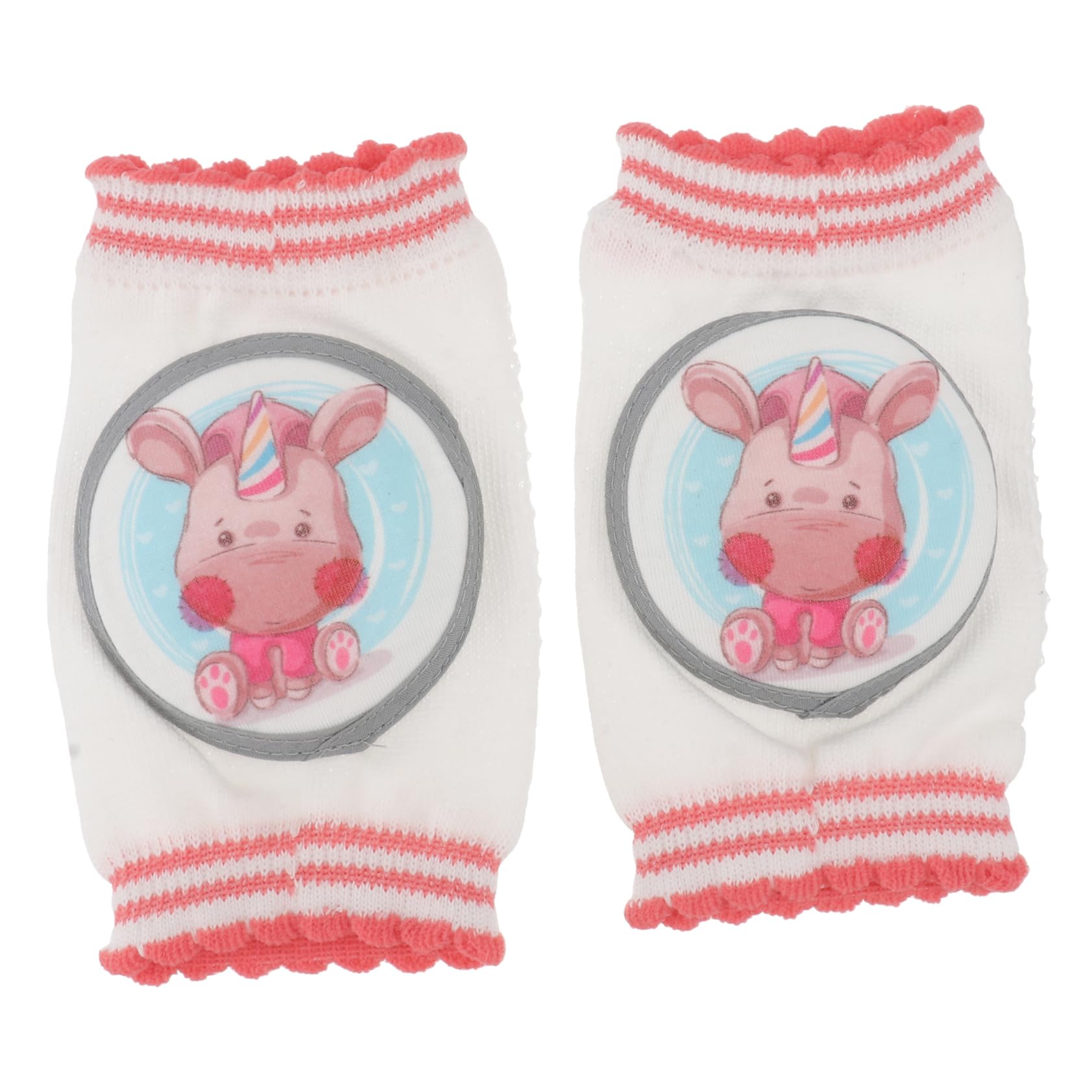 ibasenice Spring Kneelet Boys and Girls Elastic Kneecap for Crawling Cartoon Pads Toddler Protection Breathable Baby Knee Pads 0-5 Years Old