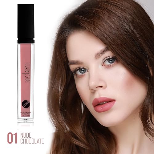 Miniatura 4 de aden Lápiz labial mate Tattoo - 7ML - Altamente pigmentado - Proporciona un acabado no brillante, no mancha y aterciopelado - Resistente al agua