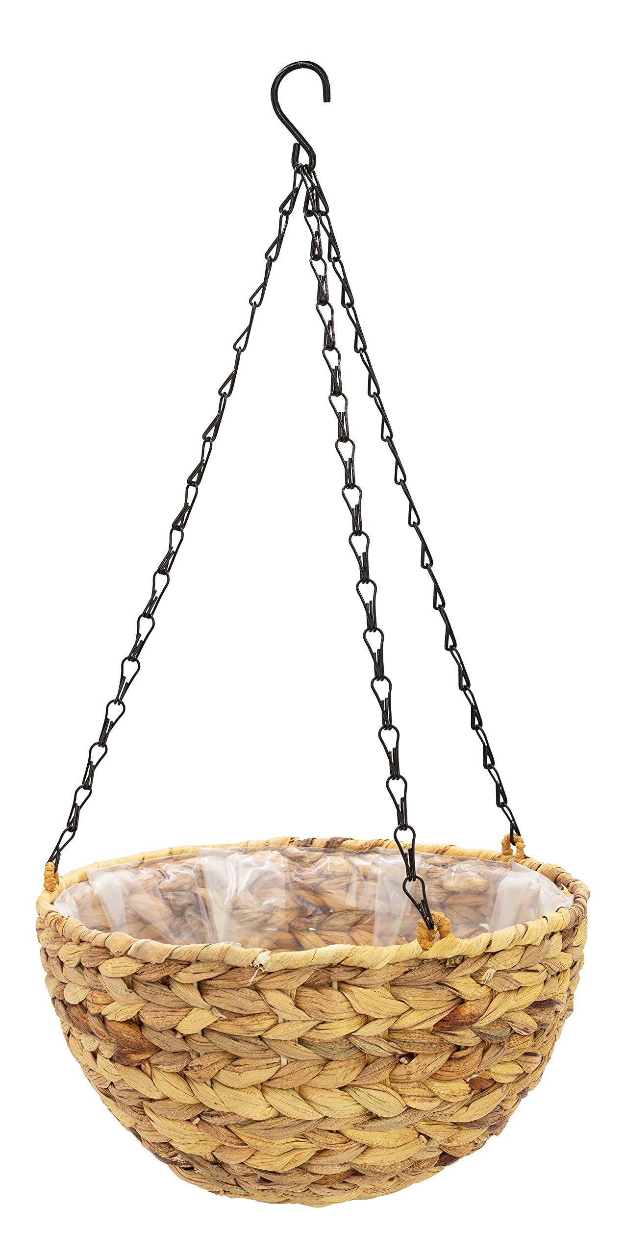 3 x Pflanzenampel mit Kette Wasserhyazinthe Blumenampel Hängeschale 3er Set - D=20, 25 und 30 cm