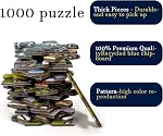 Jigsaw Puzzles for Adults 1000 Pieces, Interlock Perfectly Letter on Back No Dust, Home Decor Birthday Party Gift Toy, 1:1 Poster - Pink Flower Room