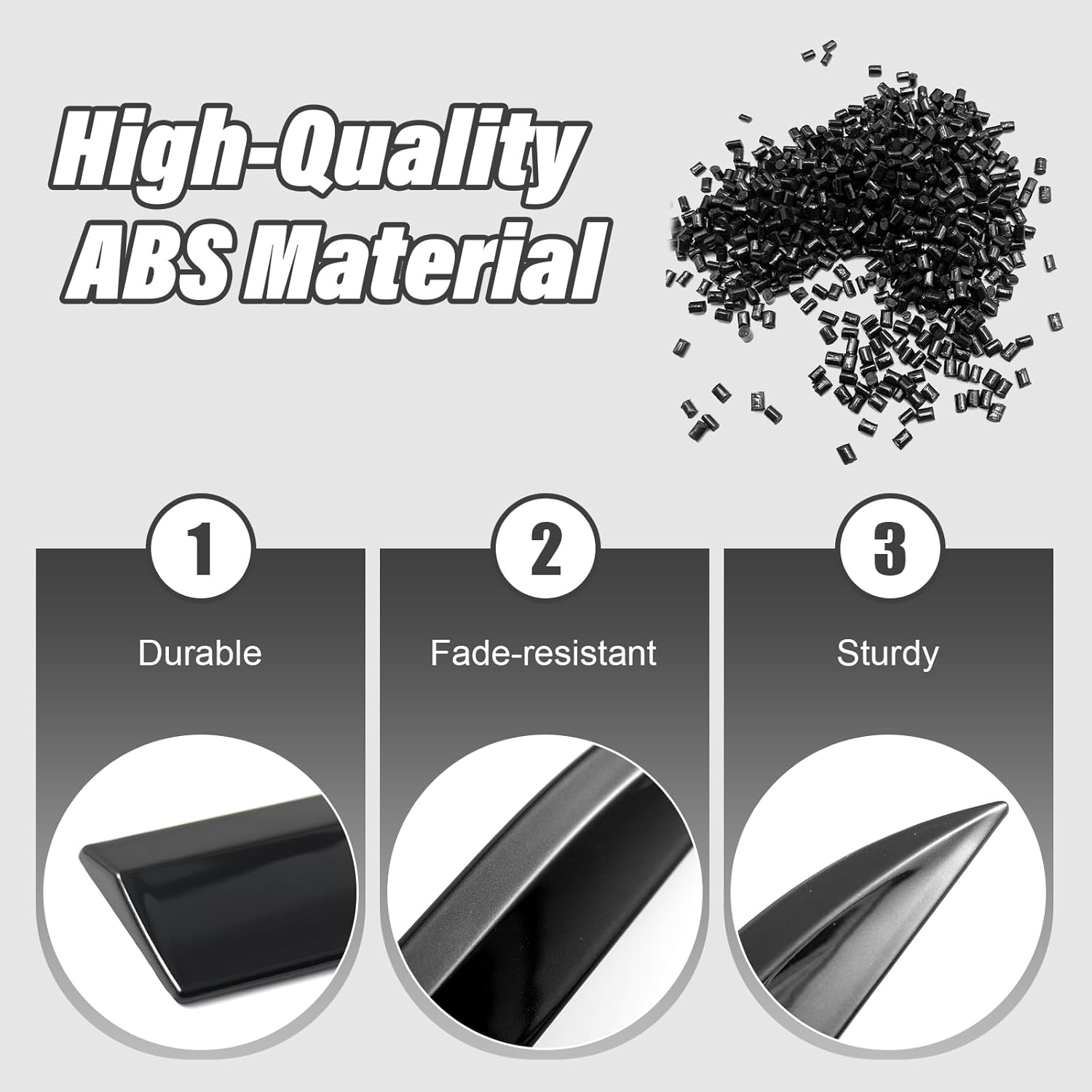 Body Side Door Molding Trim Compatible with Toyota RAV4 2019-2025 Door Molding Stripes Glossy Black