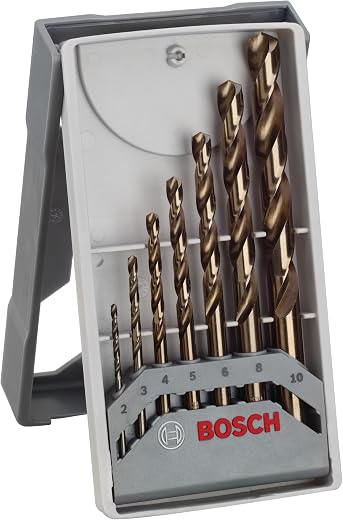 Bosch Professional HSS-Cobalt metal drill bit set 7 pcs 2, 3, 4, 5, 6, 8, 10, Pack of 7