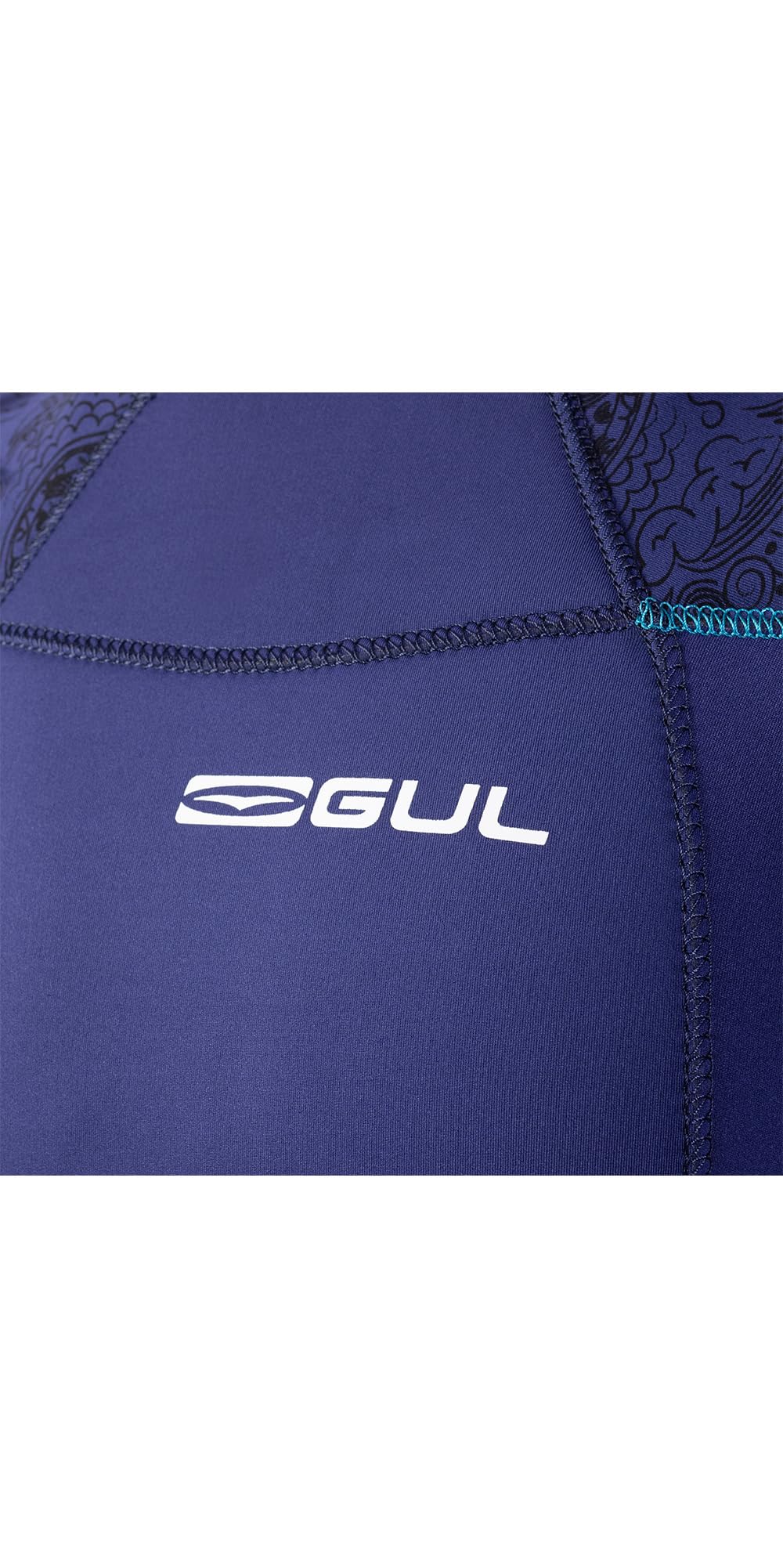 GUL Womens Response 5/3mm GBS Back Zip Combinaison - Bleu Paisley - Couche de Chaleur Chaude Thermique Étirement Facile