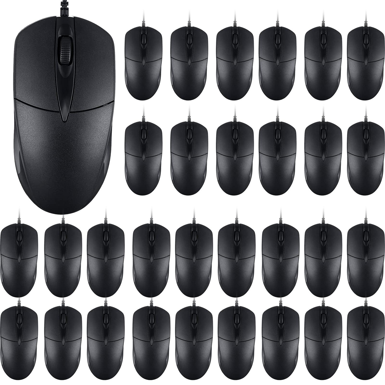 Amazon.com: SUNYIWJIE 60 PCS Black Wired USB Computer Mouse Bulk