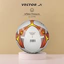 Vector X 32 Panel Venus TPU Machine Stitched FIFA Approved Indoor/Outdoor Water-Resistant Futsal Football with Butyl Bladder, White-Orange, Size 5, Suitable for Match and Training for Adults 15+ Years gallery image