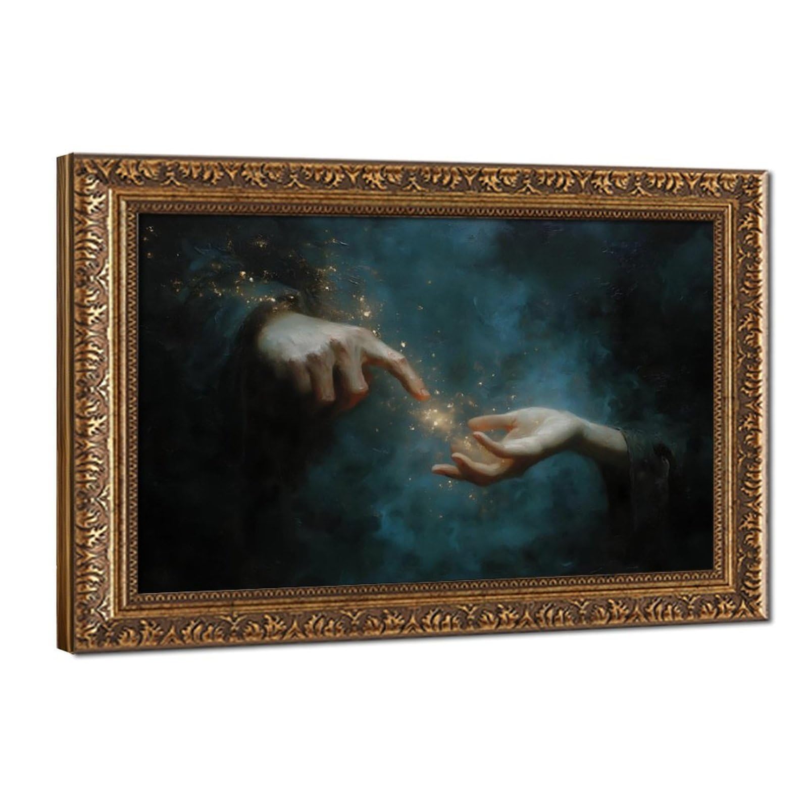 Bareronor Bronze Magic Touch Canvas Poster Bedroom Decor Landscape Office Room Decor Gift 20" L X 30" W