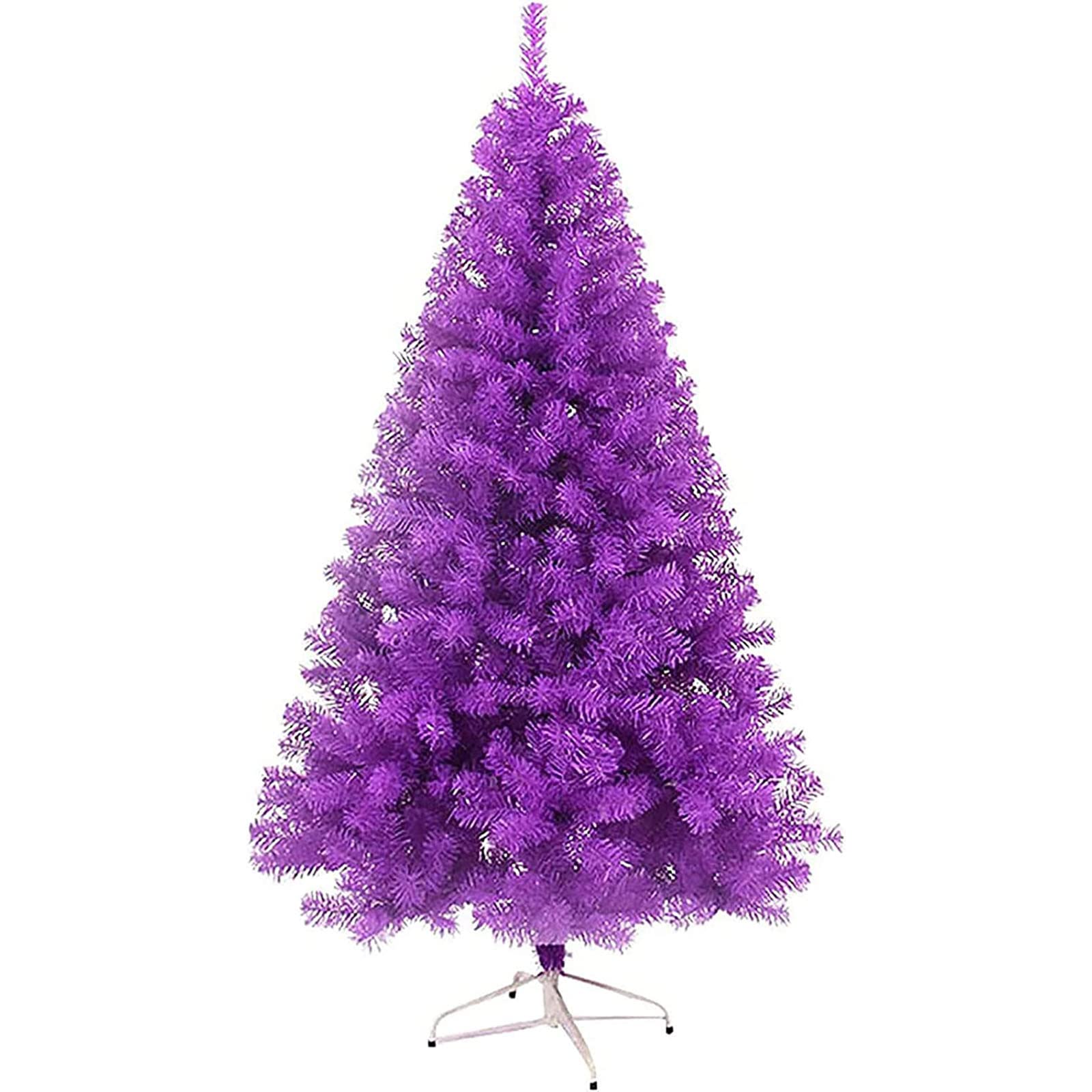 4FT Artificial Christmas Tree, Purple Pine Christmas Tree Set with Stand, Easy to Assemble Best DIY Christmas Decor