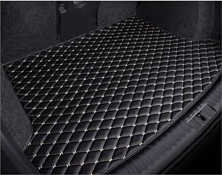 Tappeti Bagagliaio Per Mercedes Per Benz Per CLS Per Shooting Per Break 5 Posti X218 2007-2017 Tappetino Bagagliaio Rivestimento Moquette Parti Vasca Baule(Black and Beige)
