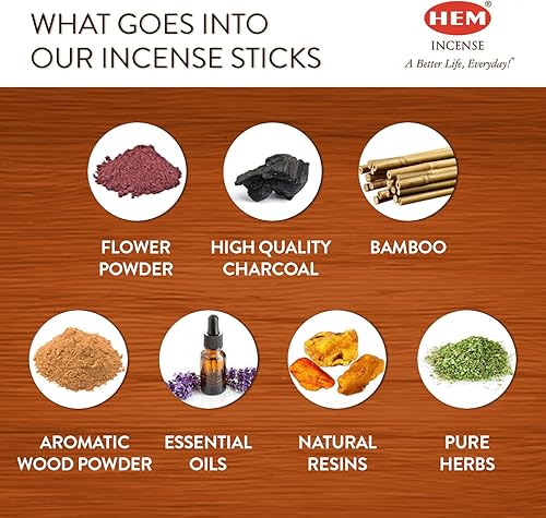 Vista 73 de Hem Varitas de incienso de lavanda – 3.53 oz paquete de 2 (7.05 onzas en total) – Aromaterapia de larga duración para relajación, meditación