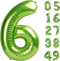 Vista 189 de Globos con números con estampado de vaca, globos de 40 pulgadas del número 0-9 (cero-nueve), globo de vaca para suministros de fiesta de cumpleaños