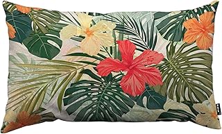 TKS MITLAN Hibiscus Flowers Pillow Cover 12x20 inch Summer Colorful Hawa...