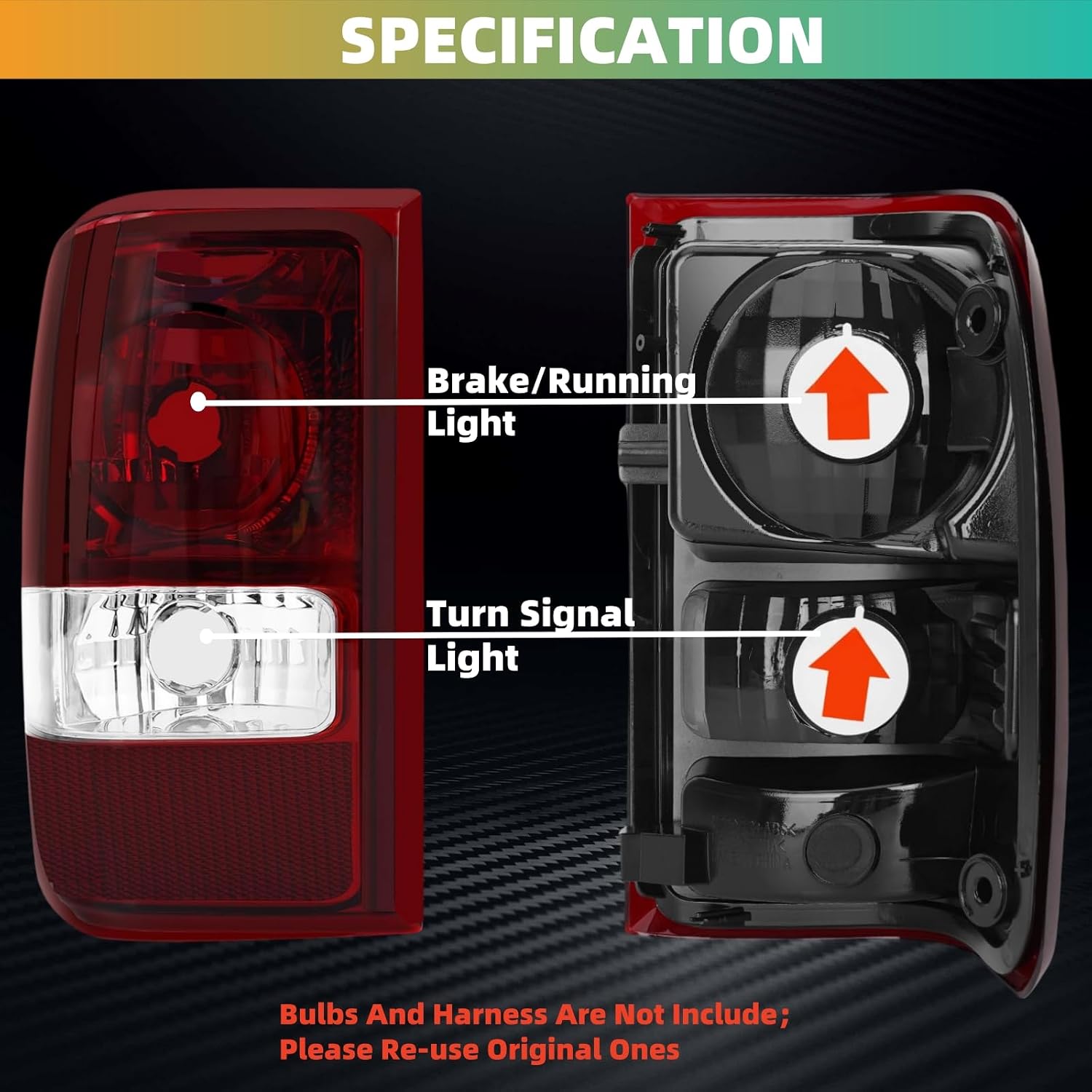 Tail Lights Compatible with Ford Ranger 2001-2011 Rear Lamps (Smoke Red)；NO Bulbs