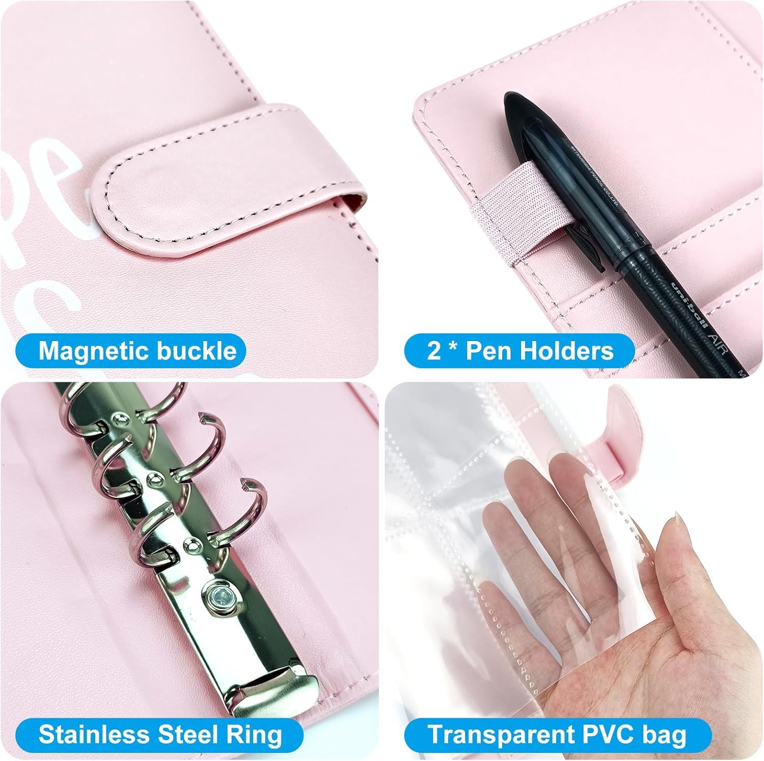 Raccoglitore Budget A5 Con 25 Tasche - Sfida Di Risparmio Da 100 Giorni, Chiusura Magnetica - Foto 2