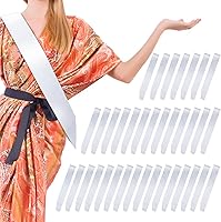 Vista 28 de 6 Piezas Bandas de Satén en Blanco Decoraciones para Fiestas Banda Negra en Blanco Banda Lisa Banda de Cumpleaños Bandas para Cumpleaños, Boda