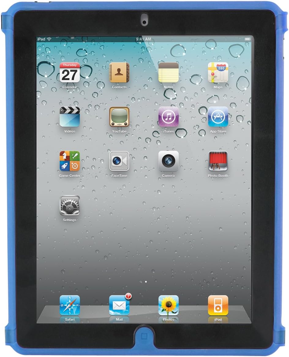 i-Blason ArmorBox Series 2 Layer Protection Case for Apple iPad 2/3/4 (iPad3ArmorBoxCase-Blue)
