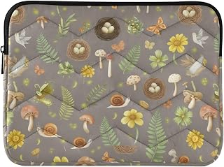 Forest Animals Laptop Sleeve for 13-14 Inch Laptops, Shockproof Water-Resistant Laptop Case with Zipper, Slim Lightweight Protective Cover