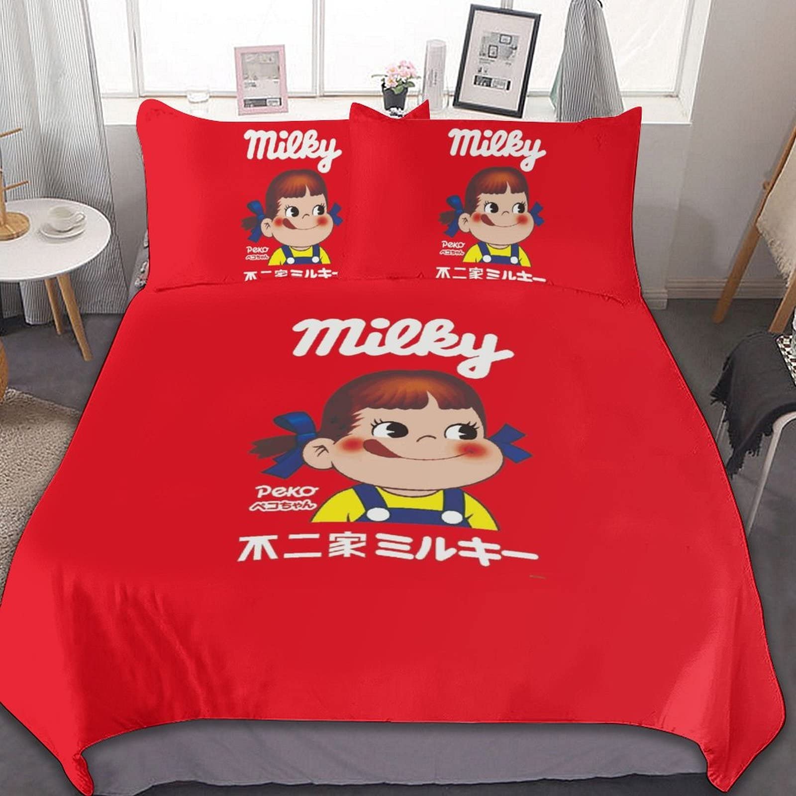 Amazon｜ペコちゃん 布団カバー 3点セット シングル シングル 枕カバー