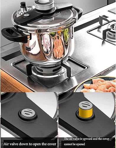 Miniatura 5 de Stainless Steel Kitchen Pressure Cooker Cookware Soup Meats Pot Pressure Cooker Outdoor Camping Cook Tool Steamer  Color  6L