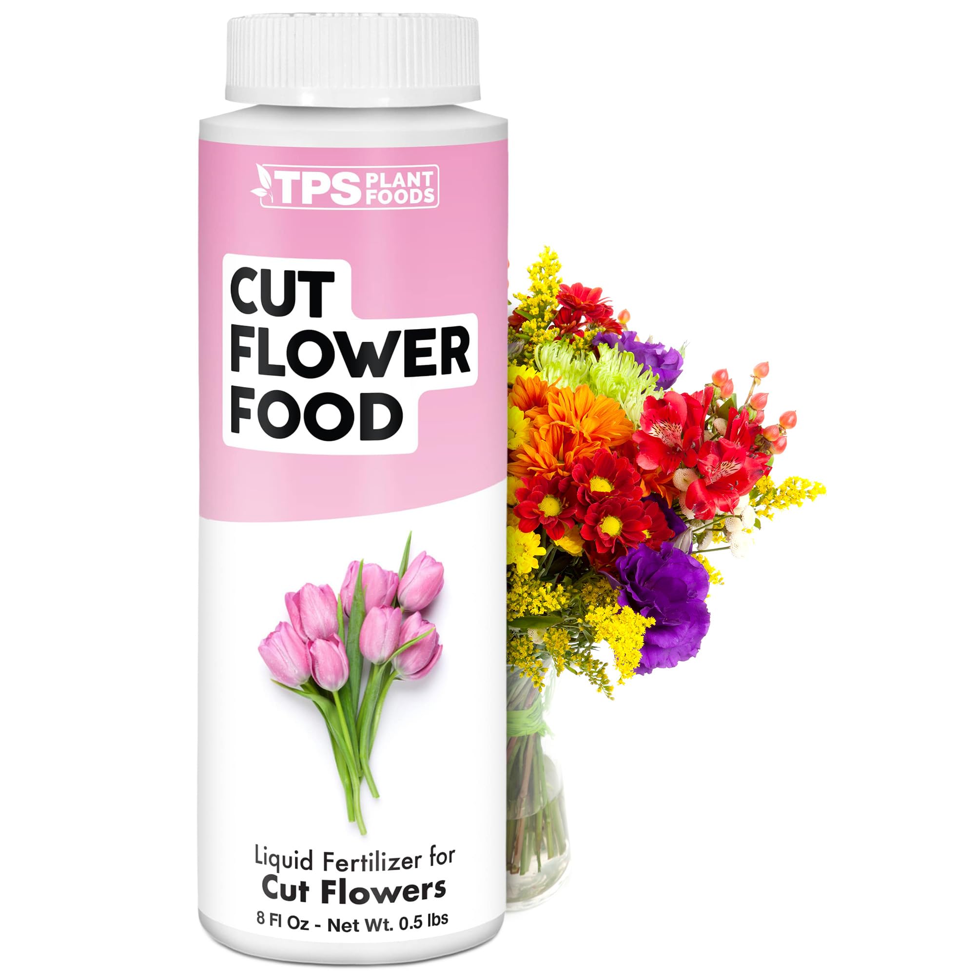 Fresh Cut Flower Food - Liquid Nutrients to Keep Flowers Fresh Longer, 8 oz (250mL)