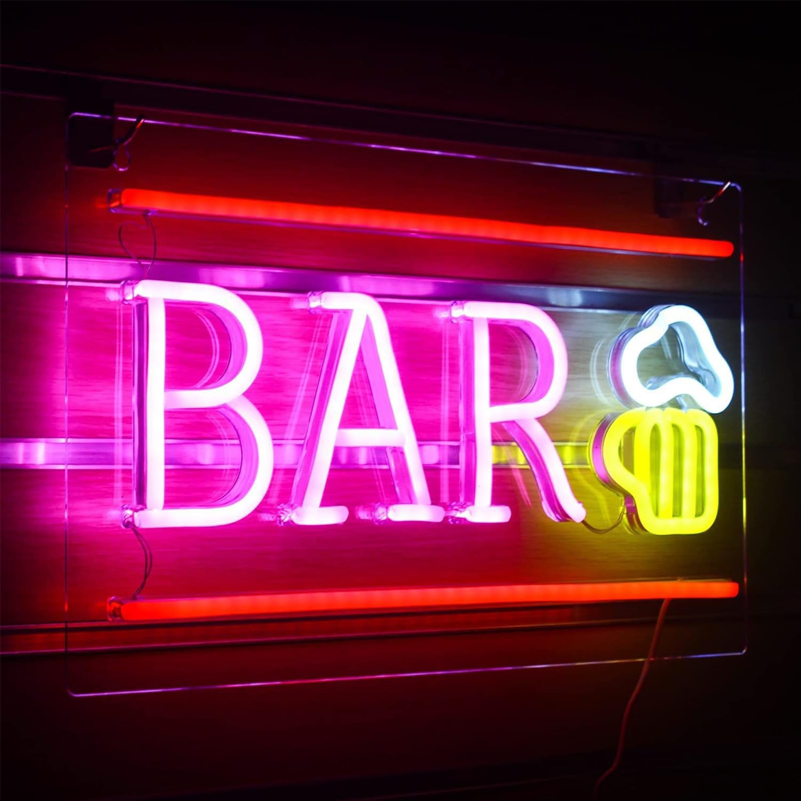 Neon light Beer Neon Sign Bar Neon Light Night Light USB Powered or Battery Neon Light Up for Wall Decor Kids Room Bar Store Home Party Art Decor Gifts