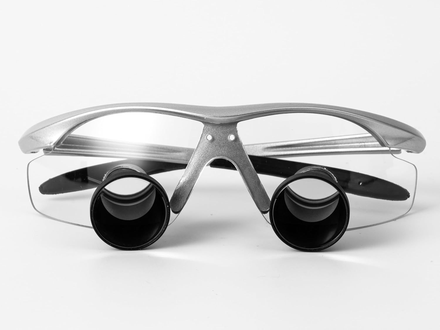 2.5X 3X 3.5X Songzi Optics Sliver Goggles TTL Dental Surgical Loupes with Led Light Customized Wide Field of View (Magnification:2.5X, Near PD 60mm)