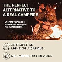 Vista 5 de Radiate Paquete de 2 fogatas portátiles XL de 8 pulgadas como se ve en Shark Tank, hasta 2 horas de tiempo de combustión, hoguera de viaje