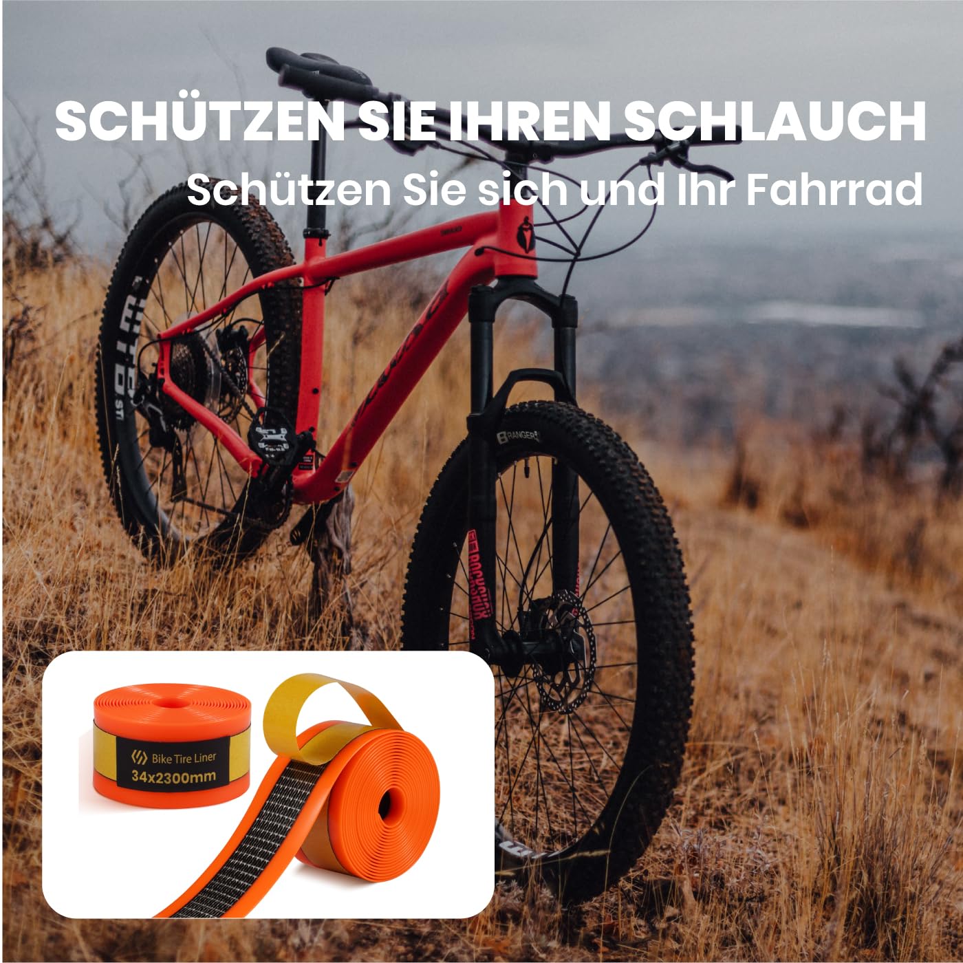 Chooee Cinta de protección contra pinchazos para bicicleta, neumáticos de bicicleta, MTB/Carretera, neumáticos de bicicleta, protector de tubo compatible con neumáticos 20, 24, 26, 27,5, 28, 29, 700 C