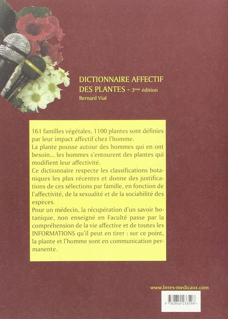 DICTIONNAIRE AFFECTIF DES PLANTES 3EME EDITION (0000)