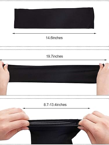 Miniatura 5 de Bememo 9 pares de mangas de protección UV, mangas de enfriamiento, fundas de brazo largas para hombres y mujeres