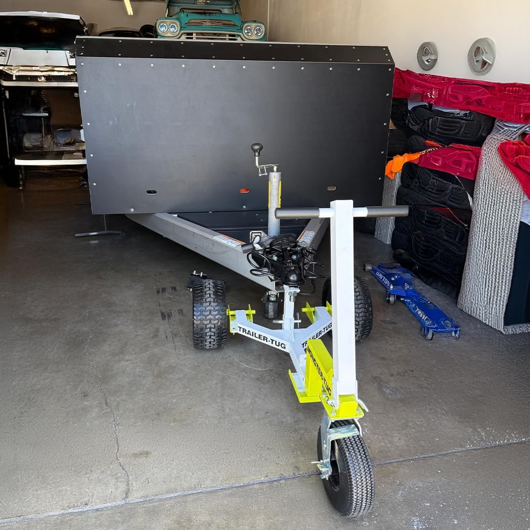 Monster Tug Off-Road Trailer Dolly – Heavy Duty Trailer Mover for Gravel, Dirt, Sand & Hard Surfaces – Adjustable Ball Mount – Manual Tow Dolly for Boat, Utility & RV Trailers