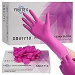 FINITEX Nitrile Disposable Latex-Free Gloves - 3.5mil 100PCS/Box Powder-Free 9inch Guantes de Nitrilo Cleaning Medical Exam Food Cooking Glove(100, X-Small)