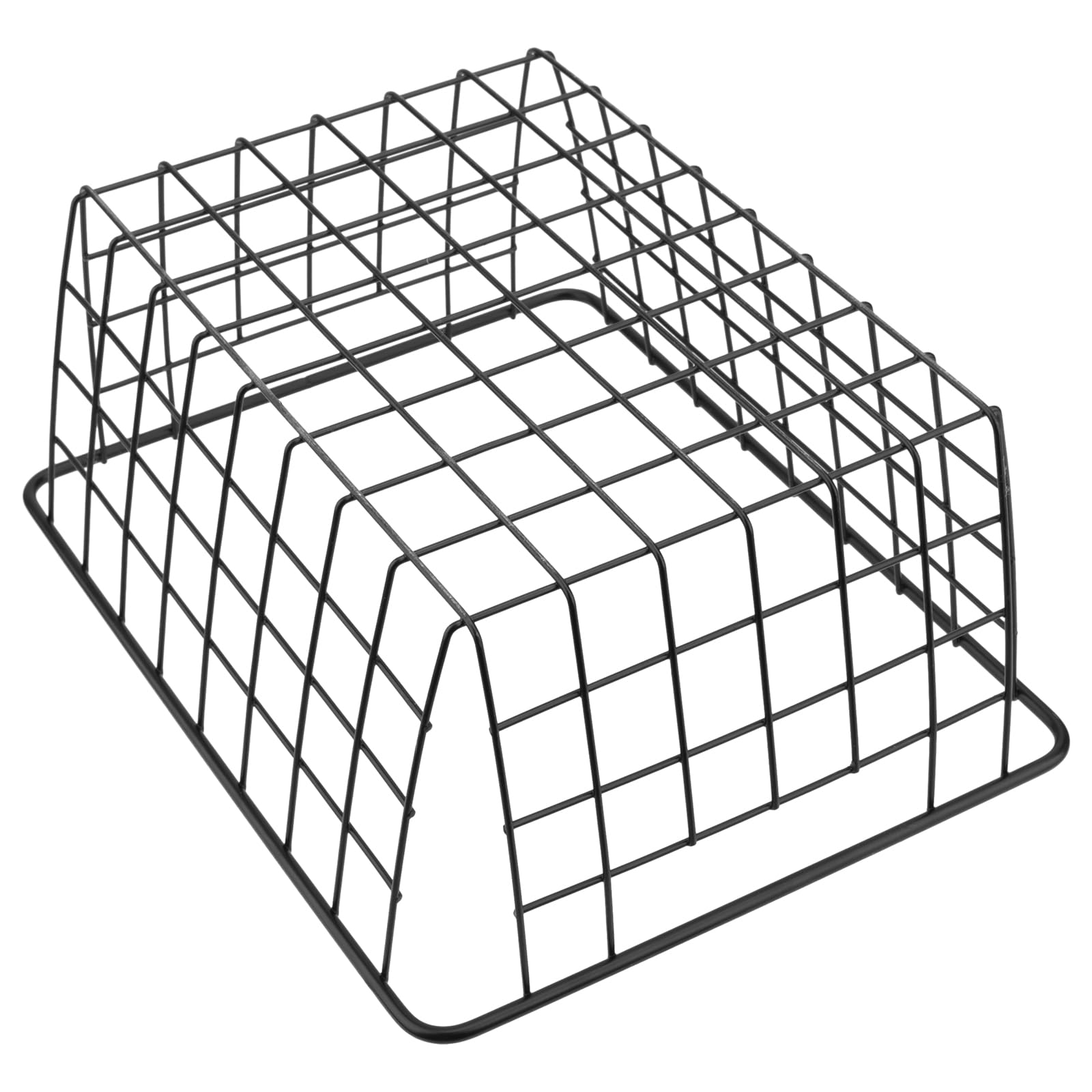 ZOENHOU 2 cestas de almacenamiento de alambre de 28 x 22 x 12 cm, cesta de metal, cesta de baño de metal, diseño de alambre abierto, cesta colgante de pared, cesta de hierro, para oficina, cocina,
