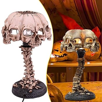 BULBING SKULL LAMP スカルランプ SKULL BULBING Optical Illusion 2D To 3D Table Lamp, Eco
