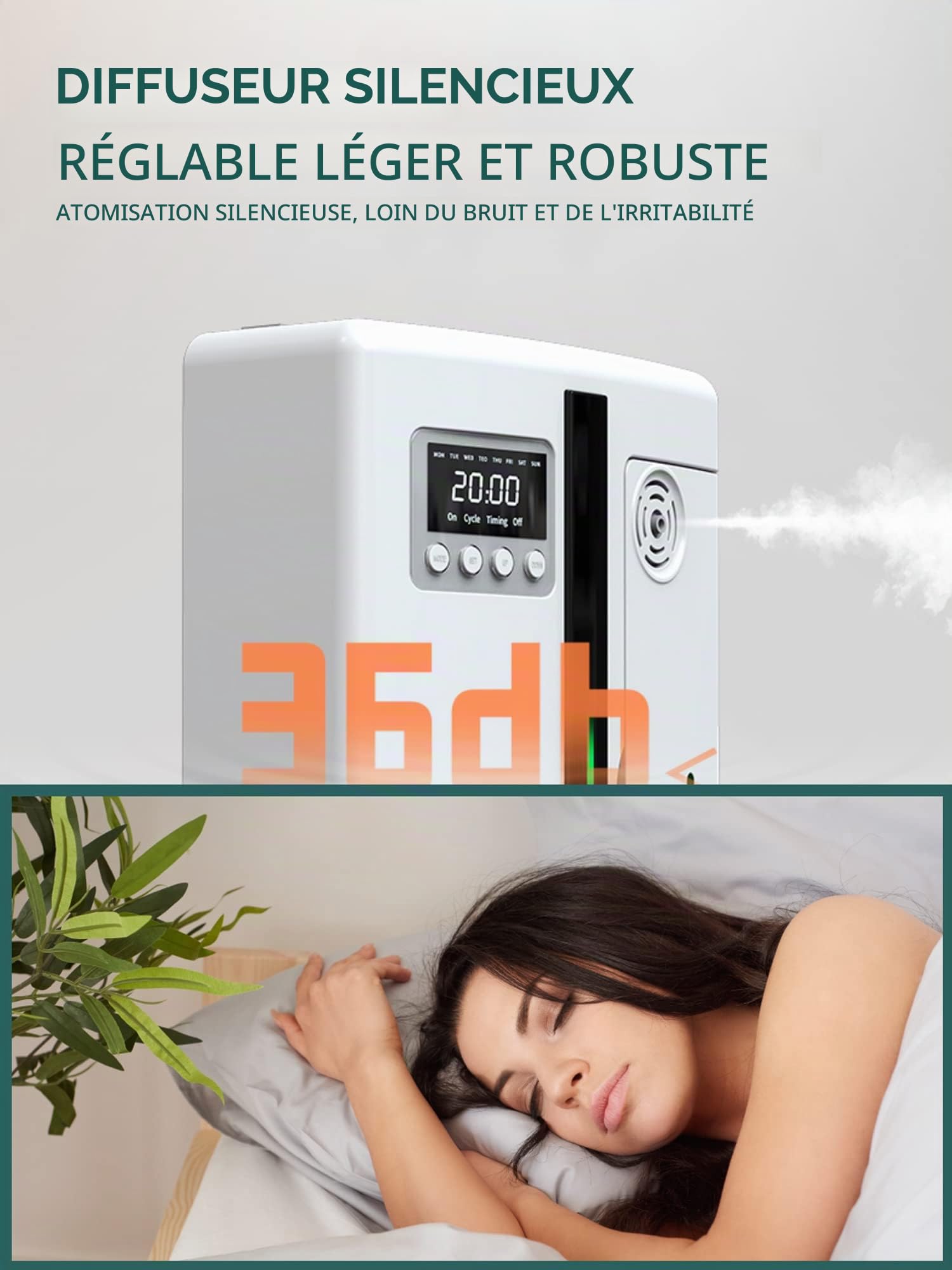 Diffuseur d'huiles essentielles Professionnel. Désodorisant Professionnel pour aromathérapie, Maison, magasins. Surface de Diffusion de 50 à 300 m131