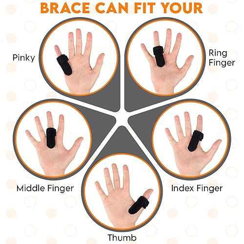 Miniatura 2 de Férula de dedo de gatillo  Soporte para el medio, anillo, índice, pulgar y meñique  enderezar las manos curvas, dobladas y bloqueadas  Estabilizador
