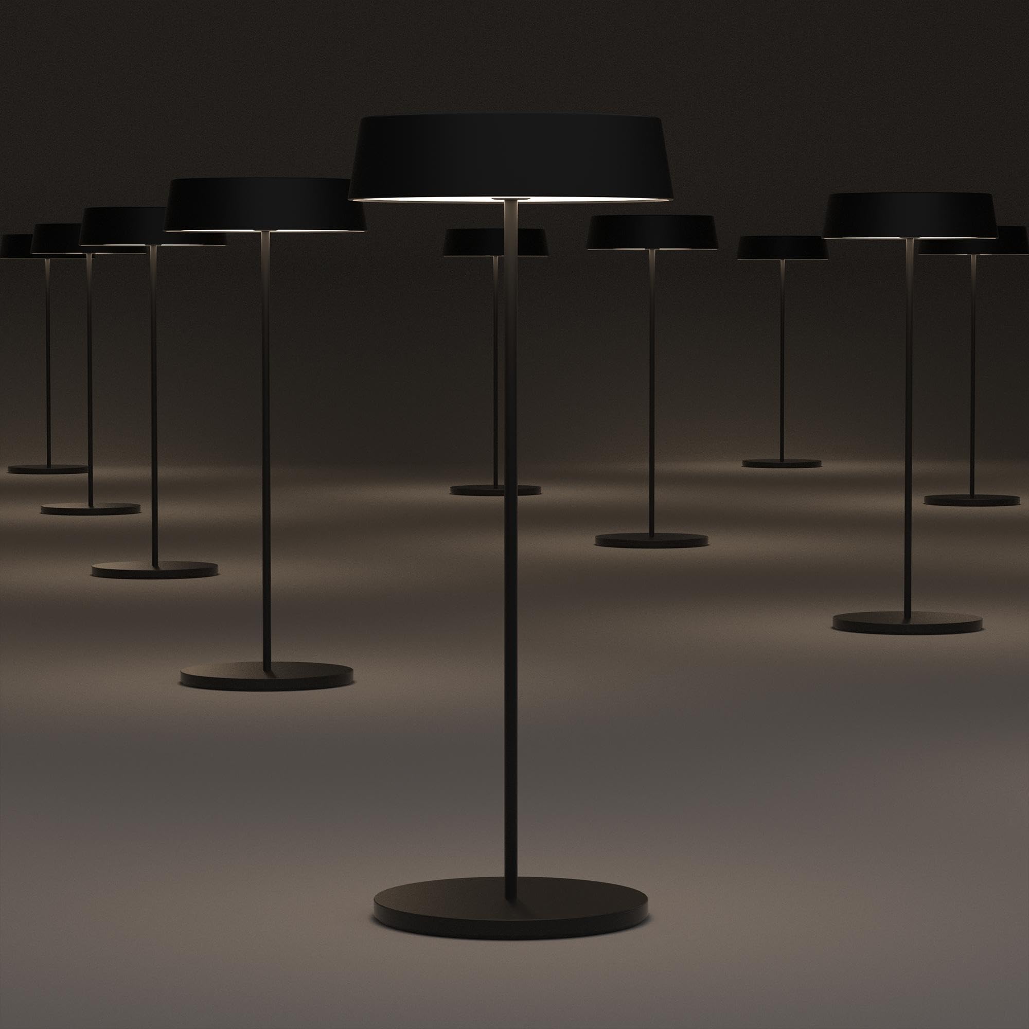 Palmina 901, Led Tischlampe Dimmbar,4400mah Led Tischlampe Kabellos,IP54-Schutz,Lampe Für Den Innen-/Außenbereich,Geeignet Für Abendessen,Lesen, Schlafzimmer,Garten Und Vieles Mehr (Packung mit 2)