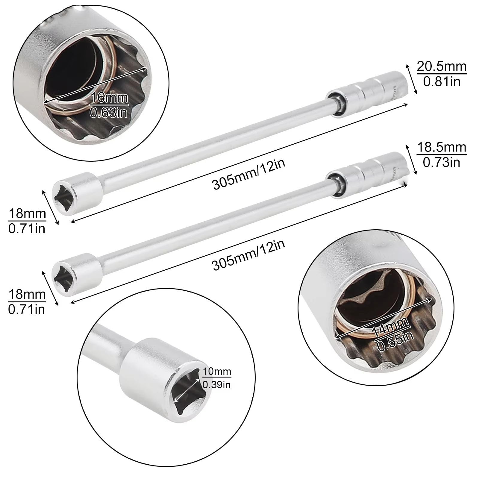 Magnetisch Zündkerzen Schlüssel Auto Erweiterte Motoren Magnetische Für Zündkerze Sockel Für Wand Zündung Entfernung Werkzeuge 2 Stücke 16mm Kompatibel Mit